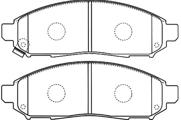 KAVO PARTS Комплект тормозных колодок, дисковый тормоз BP-6594